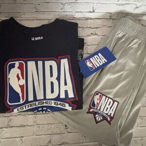 NBA Boys Navy Blue T-Shirt And Shorts Size 8 NWT